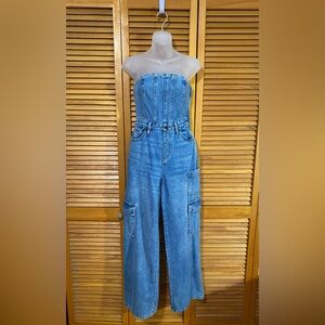 NWOT Cargo, denim jumpsuit by Wild Fable— 100% cotton (20% recycled cott…